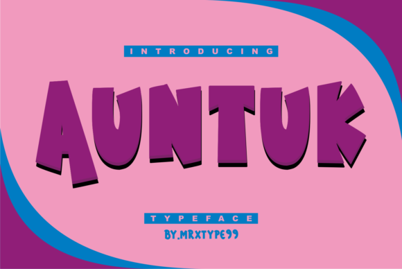 Auntuk: A Bold Display Font for Editorial Impact