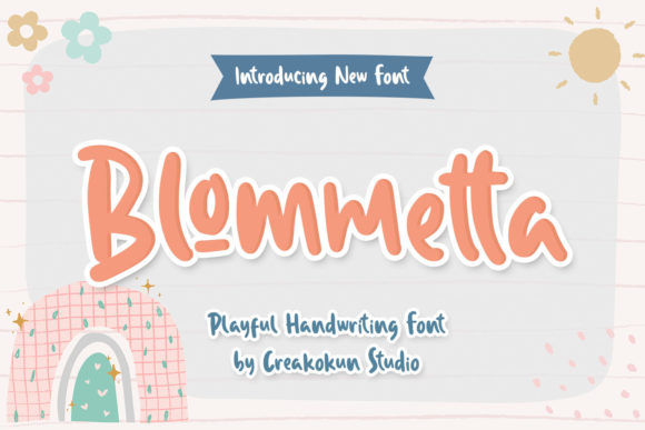 Blommetta: A Whimsical Display Font for Digital Branding
