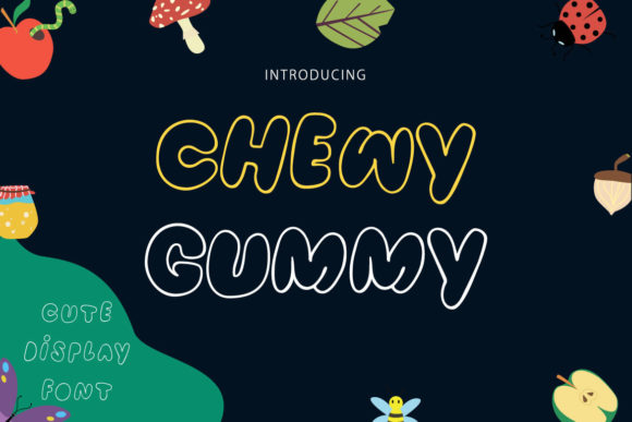 Chewy Gummy: A Playful Display Font for Handmade Joy