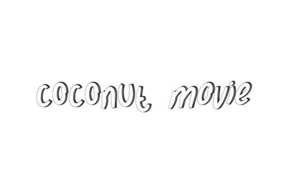 Coconut Movie: A Display Font That Feels Like Sunshine on Handmade Goods
