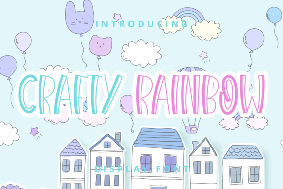 Crafty Rainbow: A Display Font for Editorial Charm