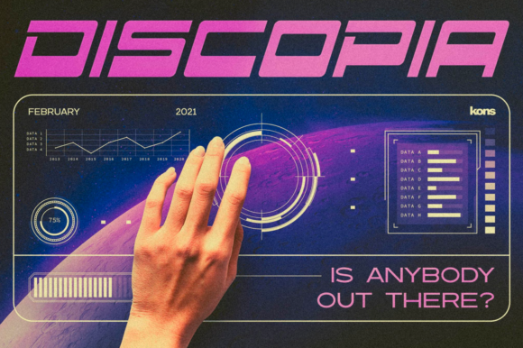 Discopia: A Bold Display Font That Makes Your Brand Instantly Memorable