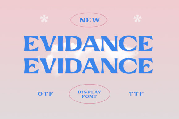 Evidance Display Font for Small Business Branding