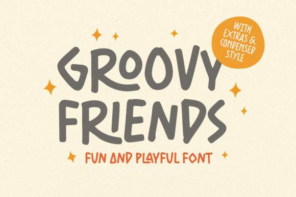 Groovy Friends: A Playful Display Font for Scroll-Stopping Campaigns