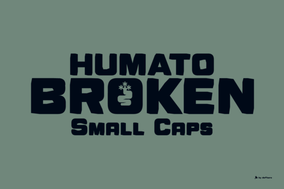 Humato Broken: A Bold, Unsettling Display Font