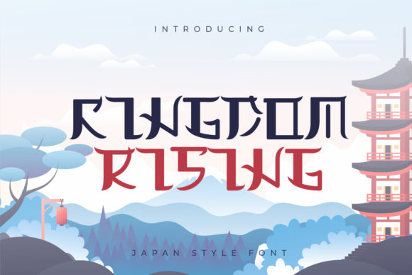 Kingdom Rising: A Quirky Display Font with Asian Charm
