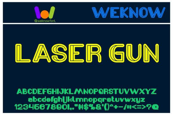 Laser Gun: A Techno Display Font That Commands Attention Online