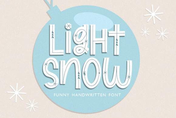 Light Snow: A Playful Display Font for Authentic Branding