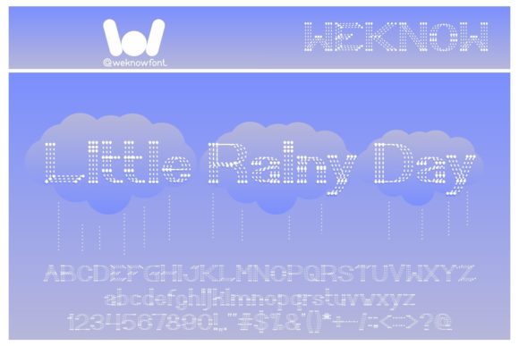 Little Rainy Day: A Playful Display Font for Digital Branding