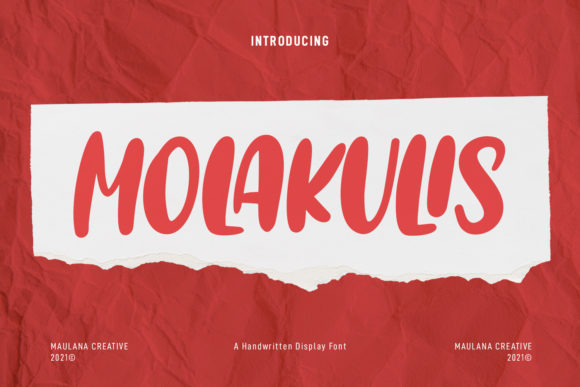 Molakulis: A Playful Display Font That Lifts Digital Branding