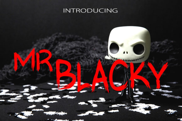 Mr Blacky: A Spooky Display Font for Bold Digital Branding