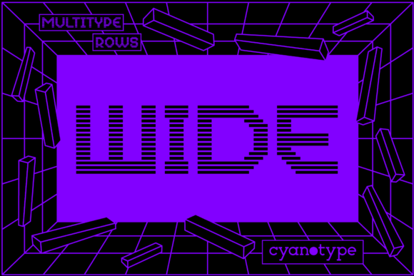 MultiType Rows Wide: A Display Font That Grabs Attention—Fast
