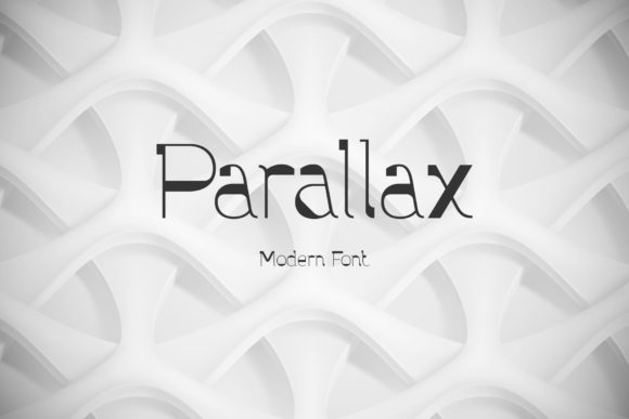 Parallax Display Font for Handmade Creators