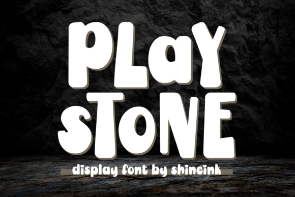 Playstone: A Playful Display Font for Handmade Brands