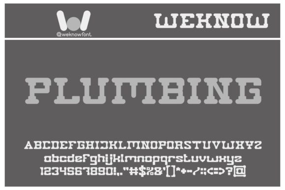 Plumbing: A Bold Display Font for Digital Brand Impact