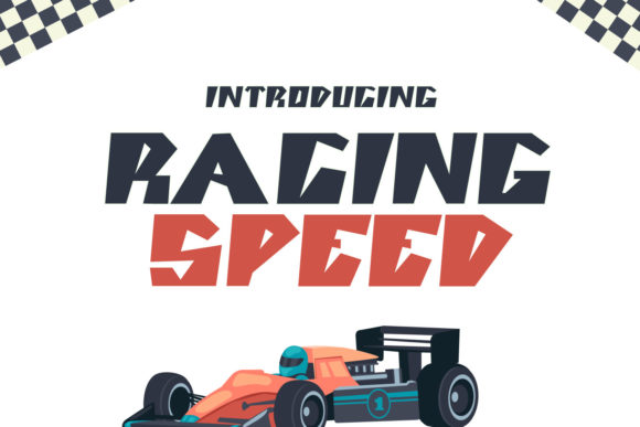 Racing Speed: A Display Font That Moves Your Message