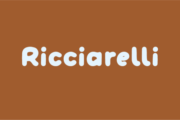 Ricciarelli: A Distinctive Display Font for Editorial Design