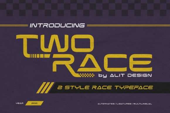 Two Race: A Display Font That Anchors Bold Brand Identity