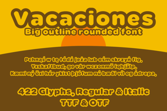 Vacaciones: A Bold, Readable Display Font for Makers