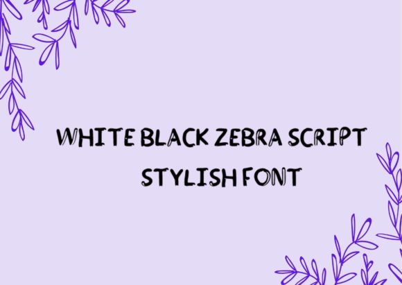 White and Black Zebra: A Display Font That Makes Your Brand Instantly Sharper